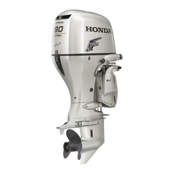 HONDA marine BF75D Quick Reference Manual