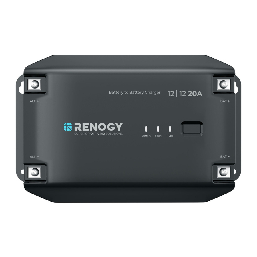 Renogy RBC20D1U, RBC40D1U Manual