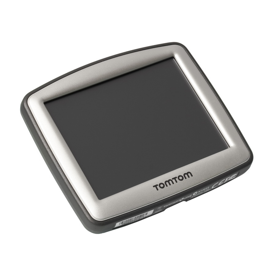 TomTom One User Manual