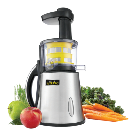 Bella  Nutripro Instruction Manual