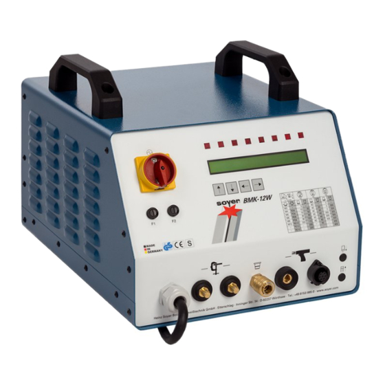 Soyer BMK-12W Quick Start Manual