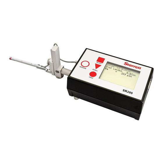Starrett SR200 User Manual