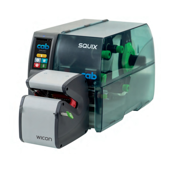 CAB WICON Manuals
