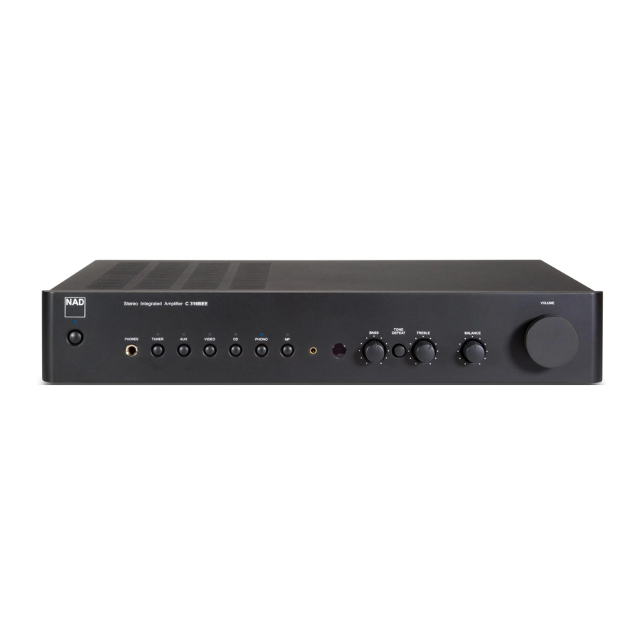 NAD C316BEE Manual