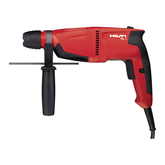 Hilti TE1 Manuals