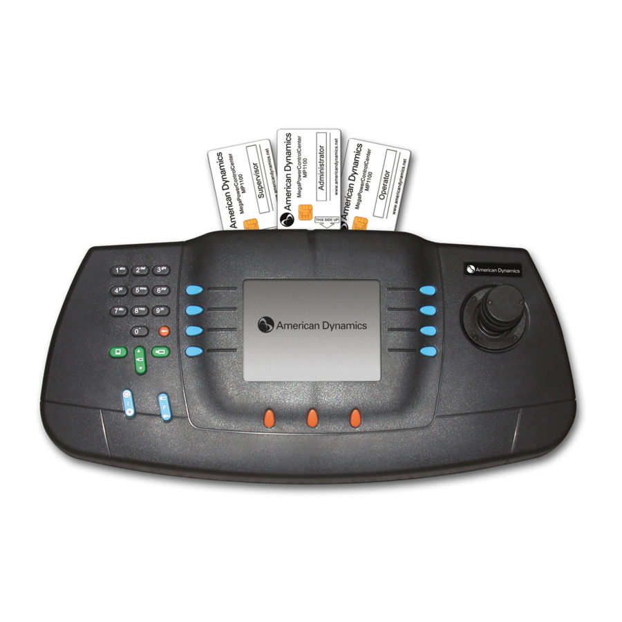 American Dynamics ControlCenter ADCC1100 Installation And Operation Instructions Manual