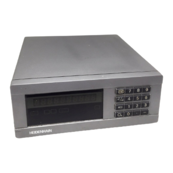 HEIDENHAIN ND 220 Manual