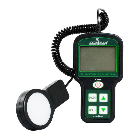Hydrofarm Active Eye quantum PAR meter Instruction Manual