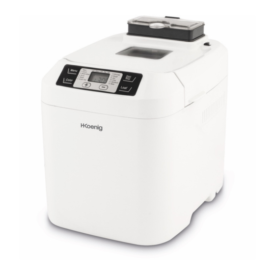 Hkoenig BAKE340 Instruction Manual