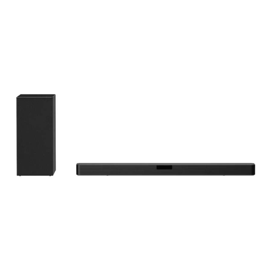 LG SN5 - Wireless Sound Bar Manual