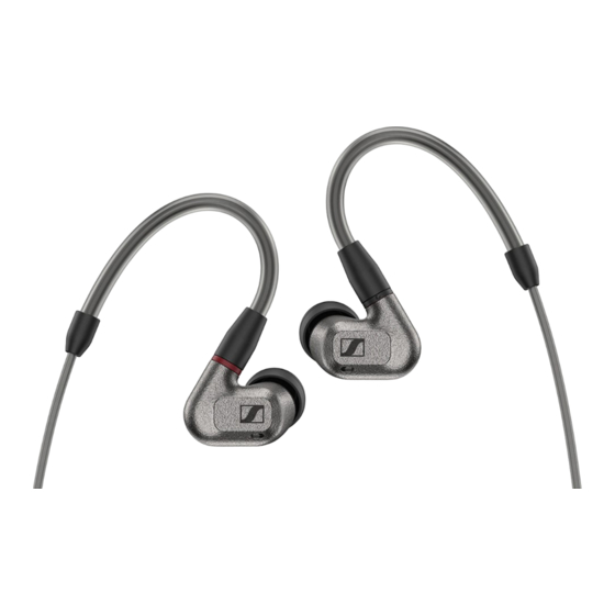 Sennheiser IE 600 Instruction Manual