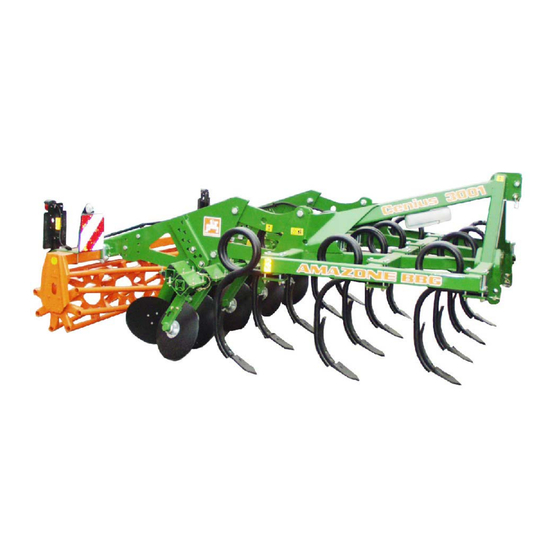 Amazone Cenius 3001 special Manuals