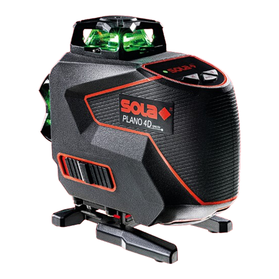 Sola PLANO 4D GREEN Operating Instructions Manual