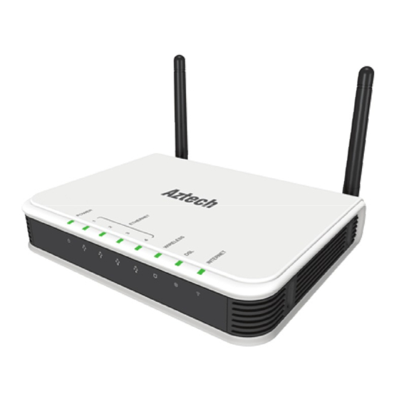 Aztech 4-Port Wireless G Router Network Manuals