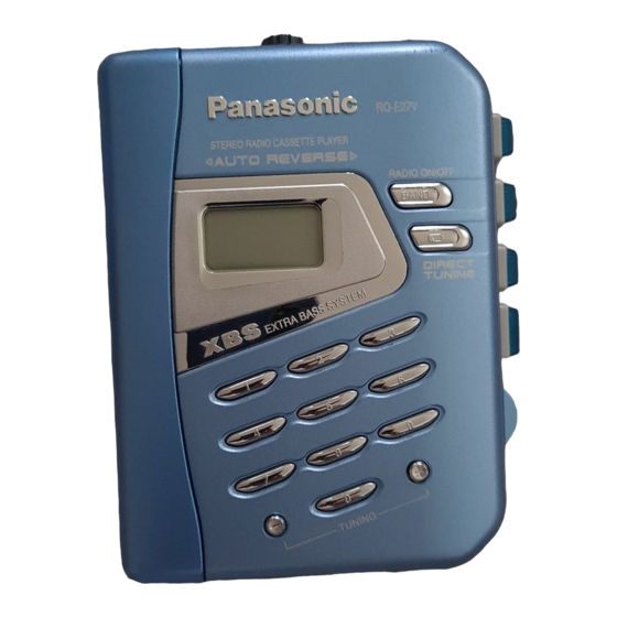 Panasonic RQ-E27V Operating Instructions