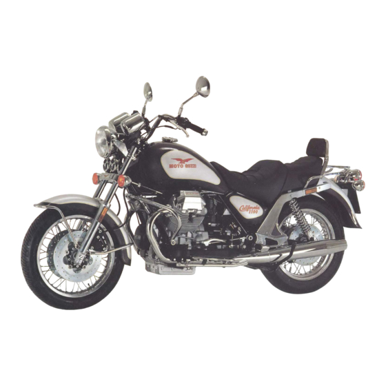 MOTO GUZZI California 1100 Owner's Manual
