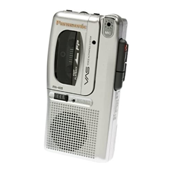 Panasonic RN-505 Operating Instructions