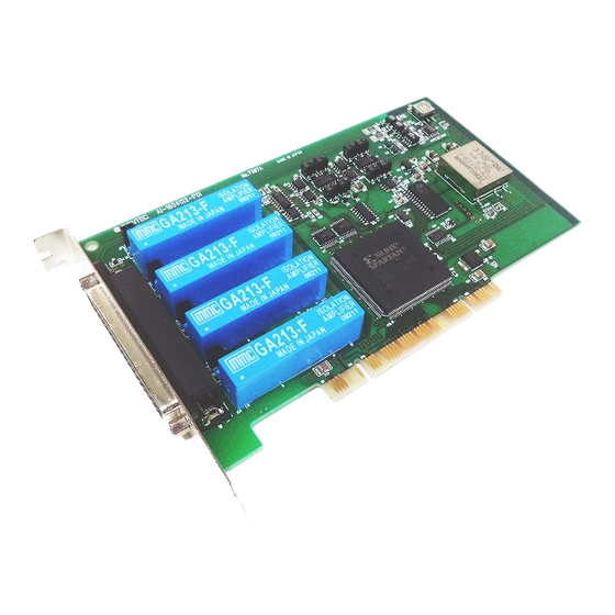 Contec AI-1604CI2-PCI User Manual