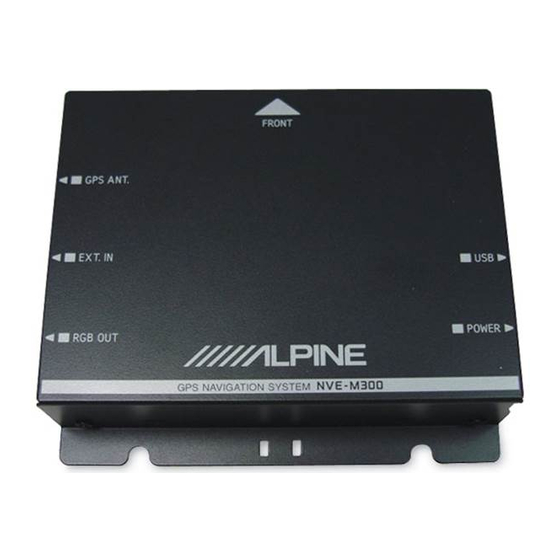 Alpine NVE-M300 Manual De Usuario