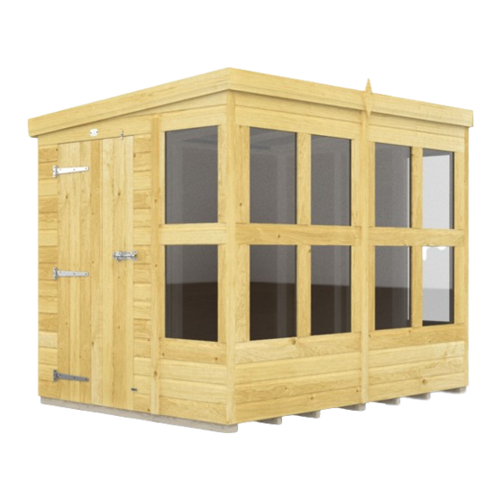 total sheds Pent Potting Shed Assembly Manual