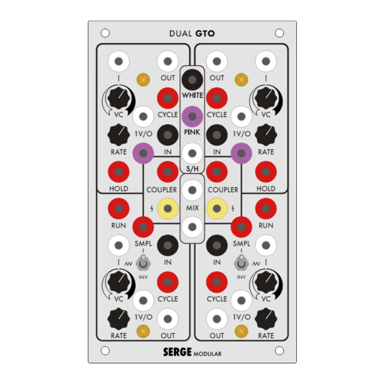 Random*Source SERGE DUAL GTO NOISE User Manual