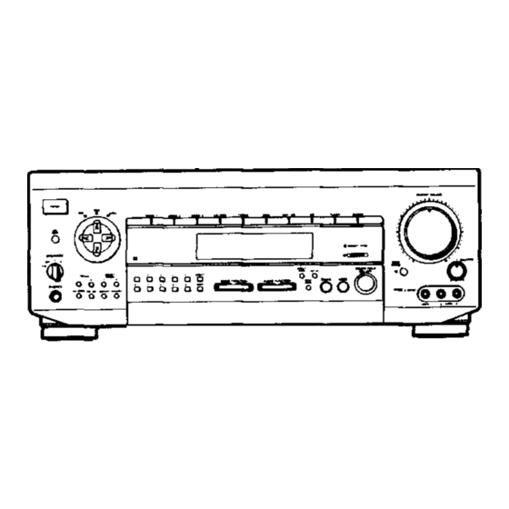 Sony STR-DE915 Operating Instructions Manual