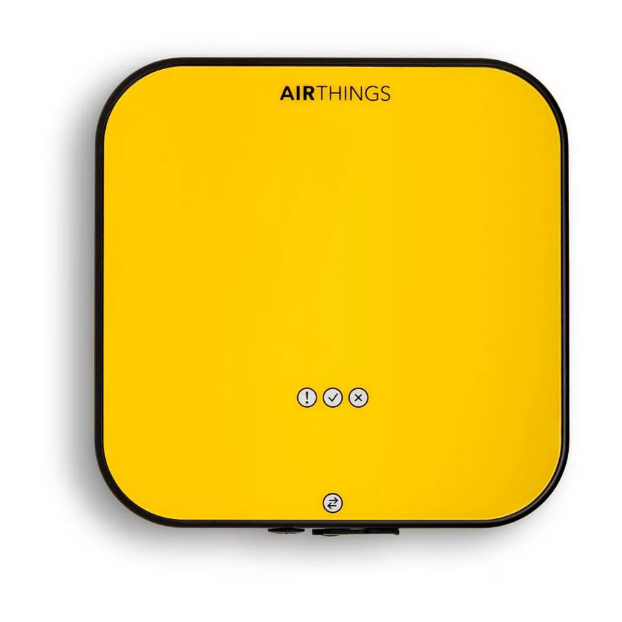 Airthings Corentium Pro Quick Start Manual