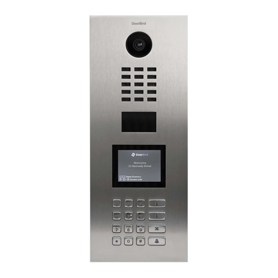 DoorBird D21DKV Installation Manual