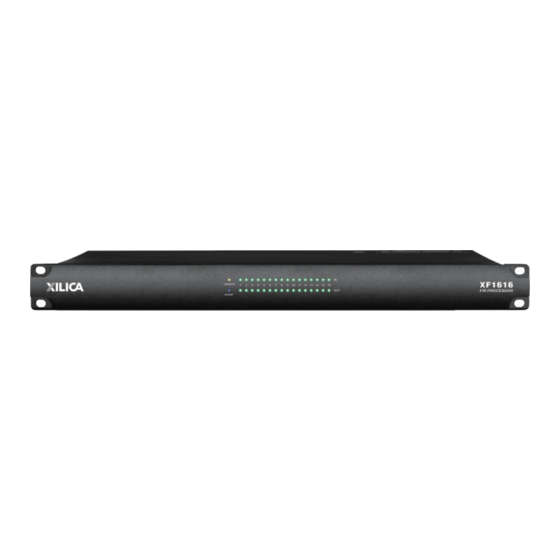 Xilica Audio Design XF1616 User Manual