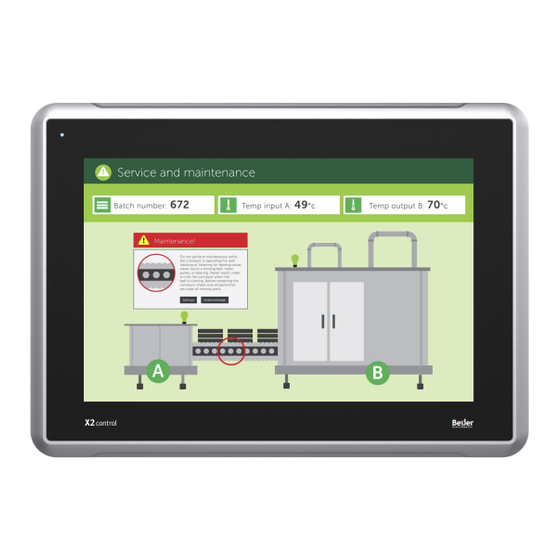 Beijer Electronics X2 control 12-B2 Installation Manual