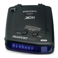 Escort Passport 8500 X50 User Manual