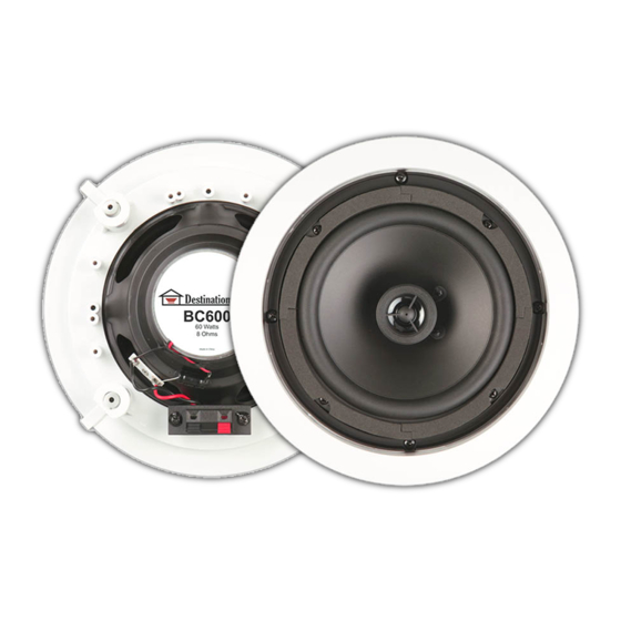 Destination Audio BC600-70 Installation & Operation Manual