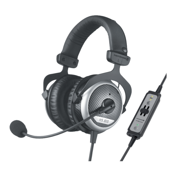 Beyerdynamic HS 800 Digital Product Information