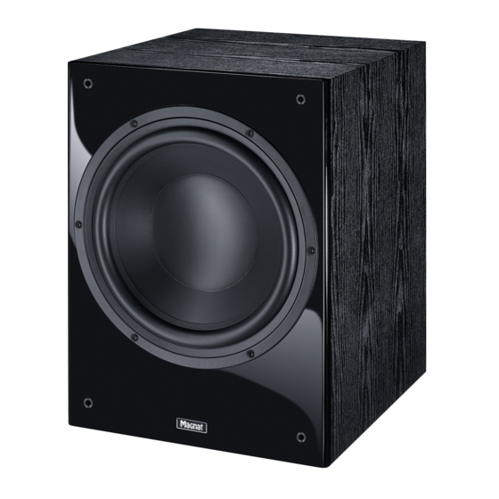 Magnat Audio QUANTUM 530A Owner's Manual