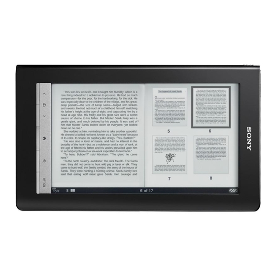 Sony Reader Daily Edition 4-174-983-12(1) User Manual