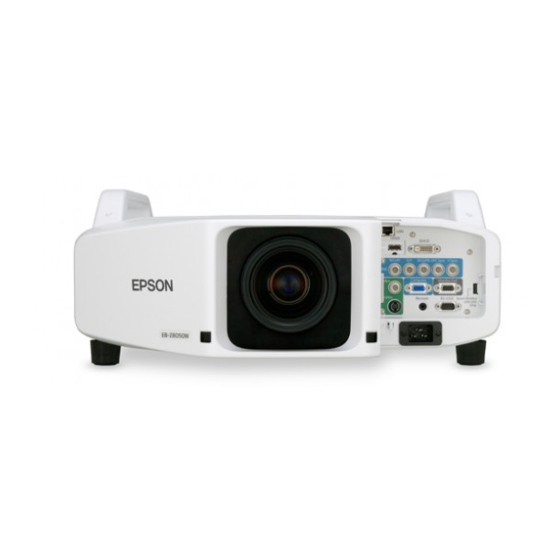 Epson EB-Z8455 User Manual