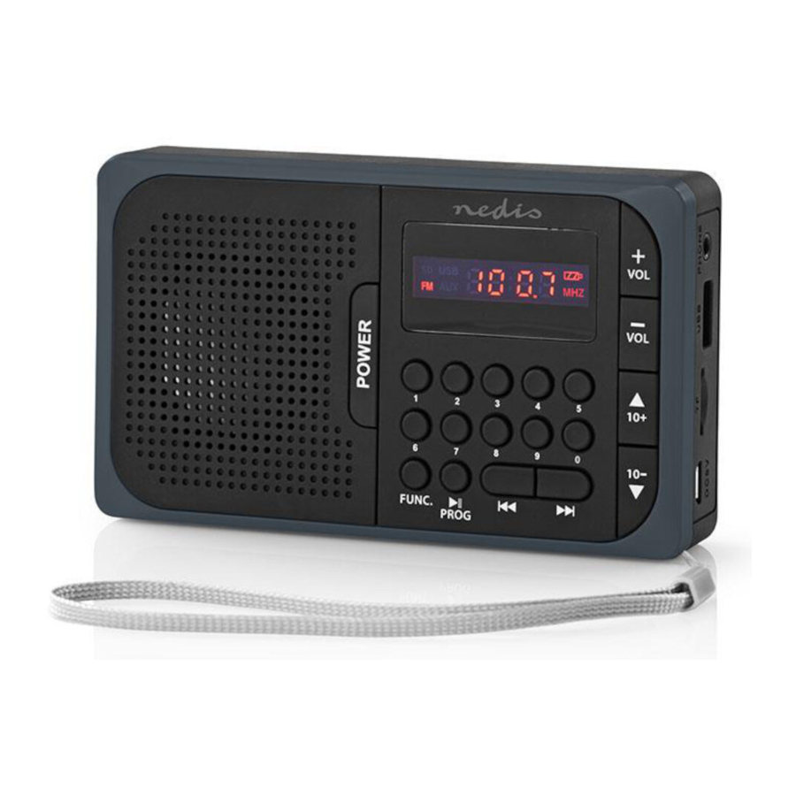 Nedis RDFM2100 Series - FM Radio Manual