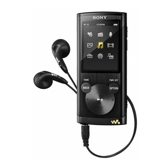 Sony Walkman NWZ-E455 Manuals