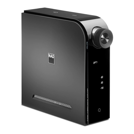 NAD D 3020 Quick Setup Manual