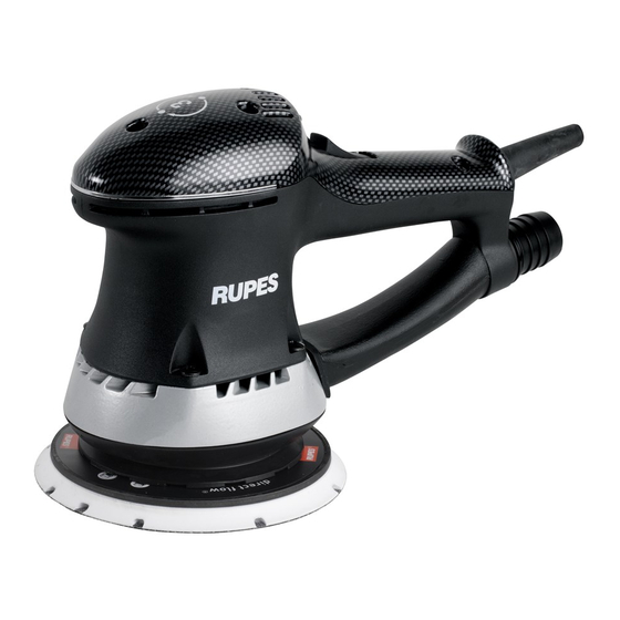 User Manuals: Rupes ER05TE Random Orbital Sander