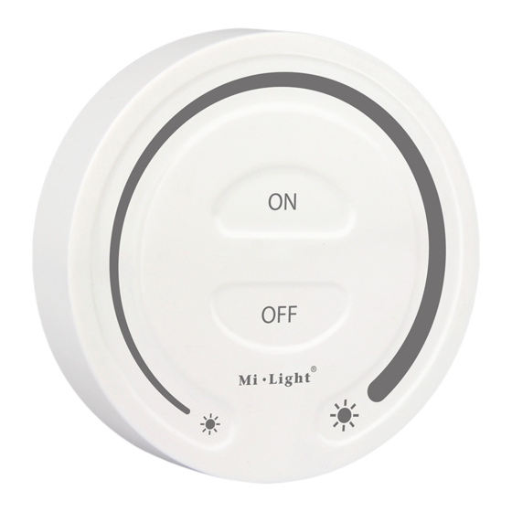 Mi-Light MiBOXER FUT087 Quick Start Manual
