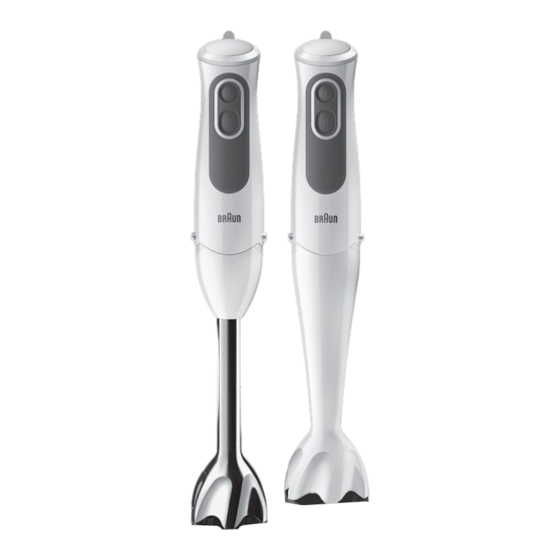 Braun MultiQuick 3 MQ 3000 Smoothie+ Manual