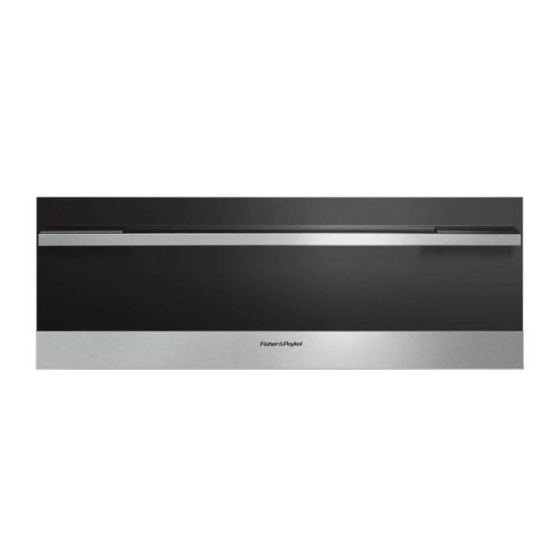 Fisher & Paykel OD30WDX2 Quick Start Manual