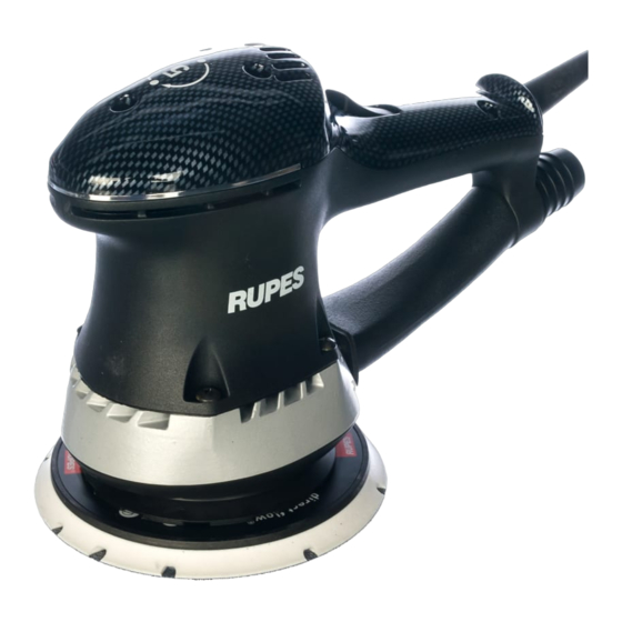 Rupes ER05TE Operating Instructions Manual