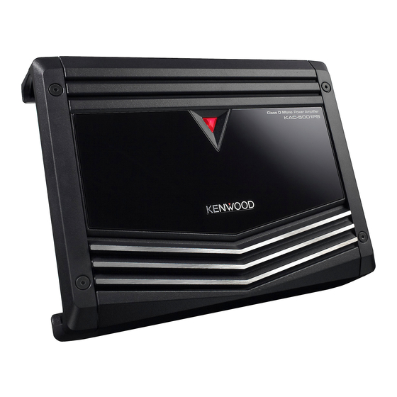 Kenwood KAC-5001PS Instruction Manual