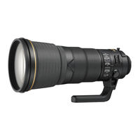 Nikon af-s-nikkor 400mm f/2.8e fl ed vr User Manual