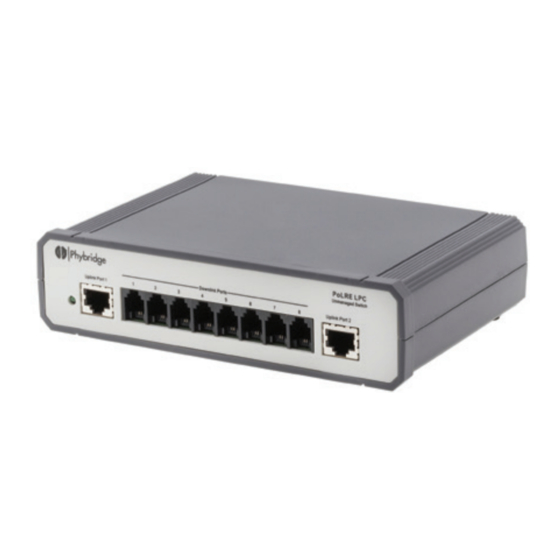 NVT Phybridge PoLRE PL-08 Quick Install Manual