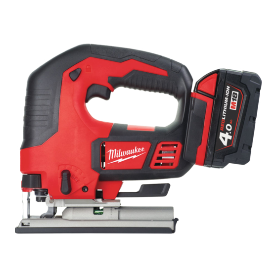 Milwaukee M18 BJS Original Instructions Manual