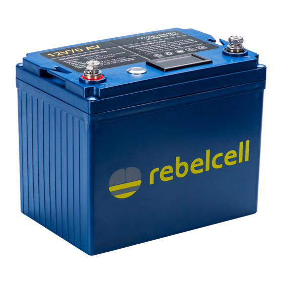 Rebelcell 12V70 AV Manuals