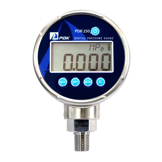 PDK PDR250 User Manual
